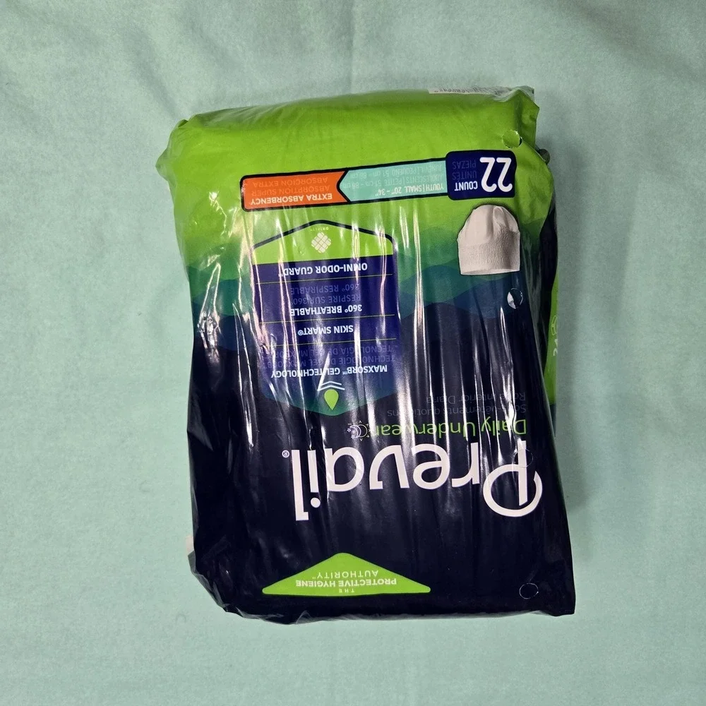 Prevail Daily Underwear Small Medium 22ct 2 Packs MaxSorb Extra Absorbency Adult